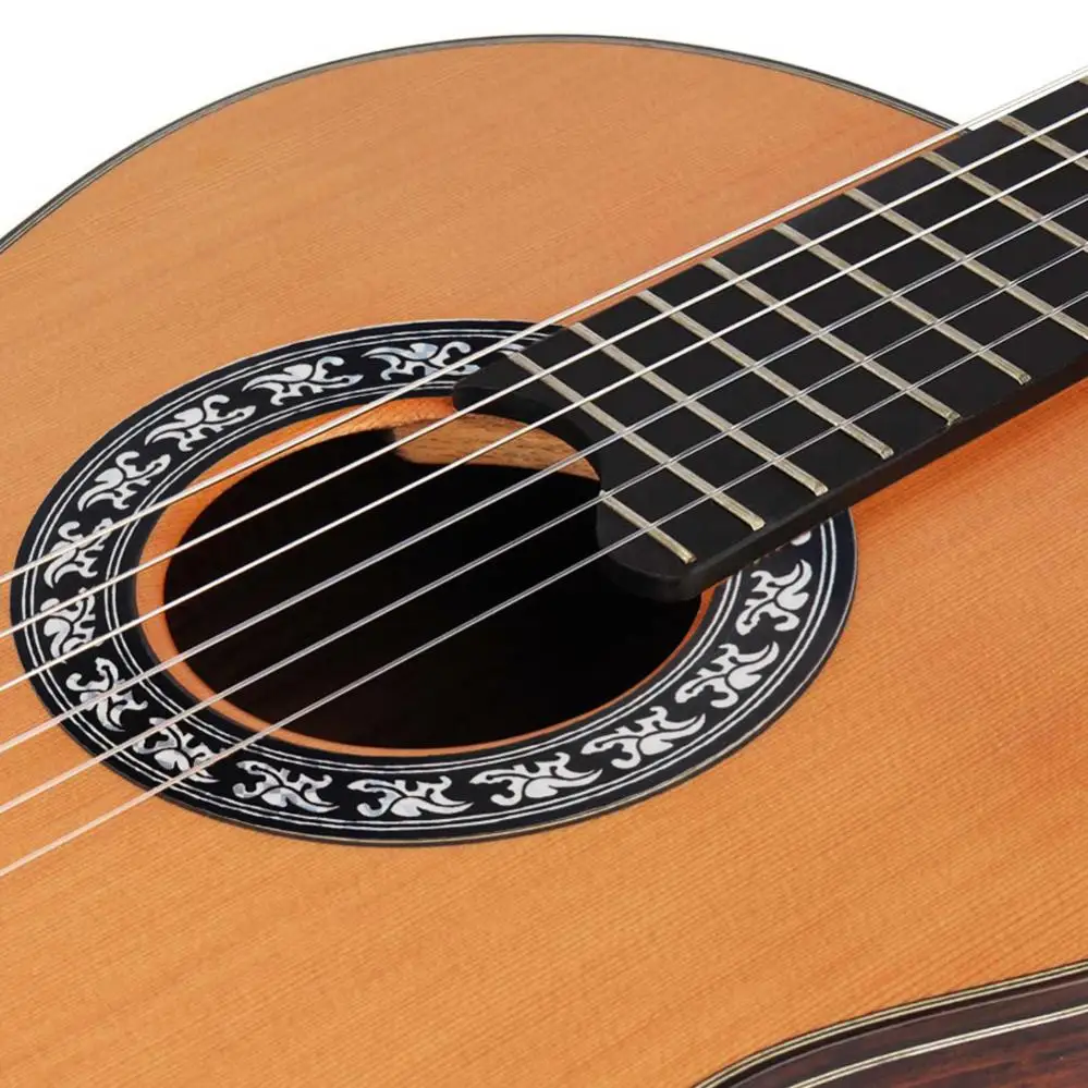 5pcs/lot 39 Inch Classical Guitar Sound Hole Decal Sticker with Self Adhesive PVC Guitar Accessories