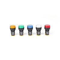 ETEK Warning Light 22mm AC/DC Type  Test Type 110V 48V And 24V Pilot Signal Light Panel Mount Lamp Multicolor EKLD