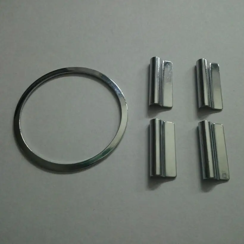 Car styling Windows lift switch button metal chrome trim decoration accessories case for Ford Focus Ecosport Fiesta Kuga S-MAX
