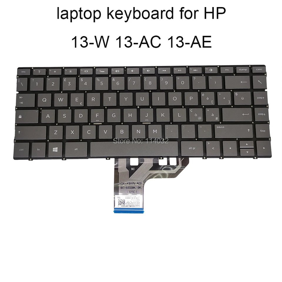 US English IT Italian Laptop Backlit Keyboard For HP Spectre X360