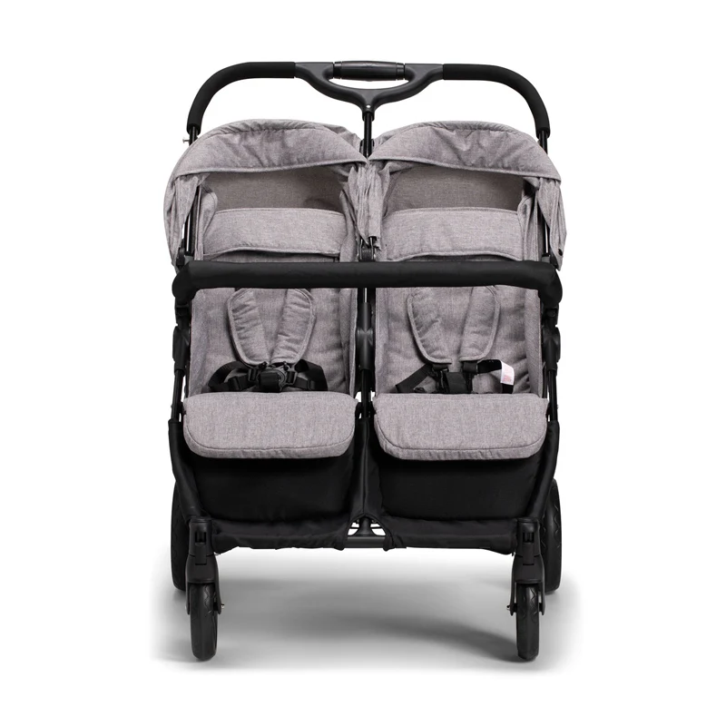 Double Twin Stroller Suitable from Birth, Lightweight, Compact Fold Pushchair side by side twin stroller