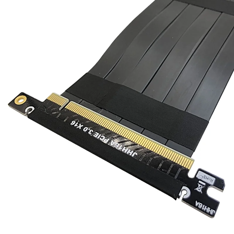 كابل تمديد بطاقة جرافيكس PCI-E X16 3.0 ثابت بسرعة كاملة متوافق مع ITX A4 هيكل فوليو مزدوج الاتجاه العكسي