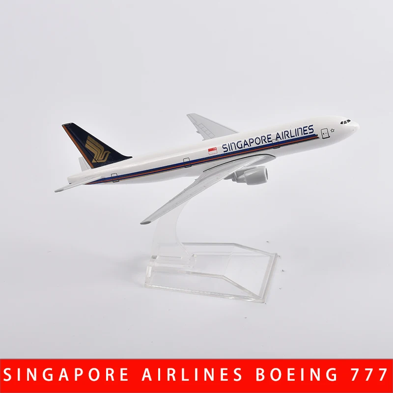 JASON TUTU 16cm Singapore Airlines Boeing 777 Airplane Model Plane Model Aircraft Diecast Metal 1/400 Scale Planes Dropshipping