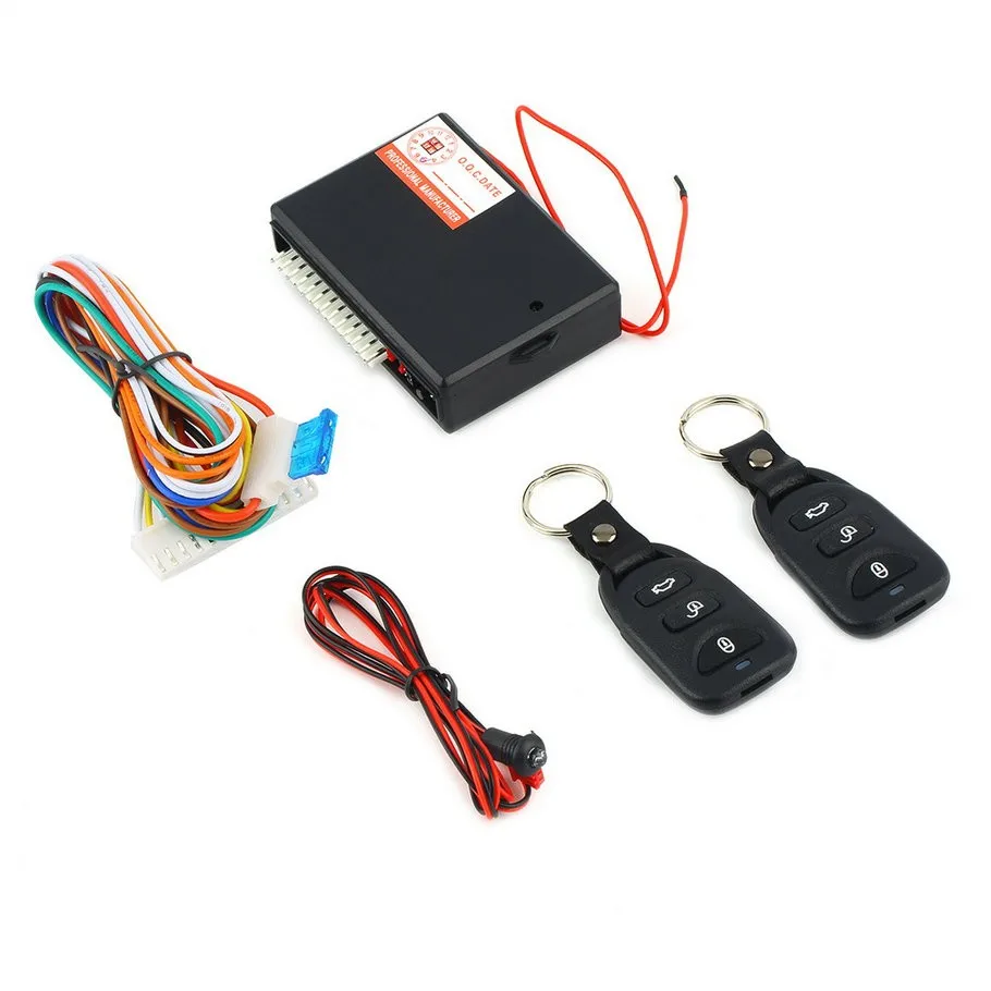 12V Universal Car Keyless Entry System Car Remote Control Auto Remote Central Kit Door Lock Locking Vehicle Add Keyless System