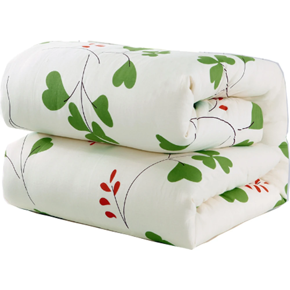 

230x250cm 100% Fresh Cotton Handmade Cotton Quilt Summer Cool Quilt Double Bed edredones Skin-friendly Comforter Large Bedspread