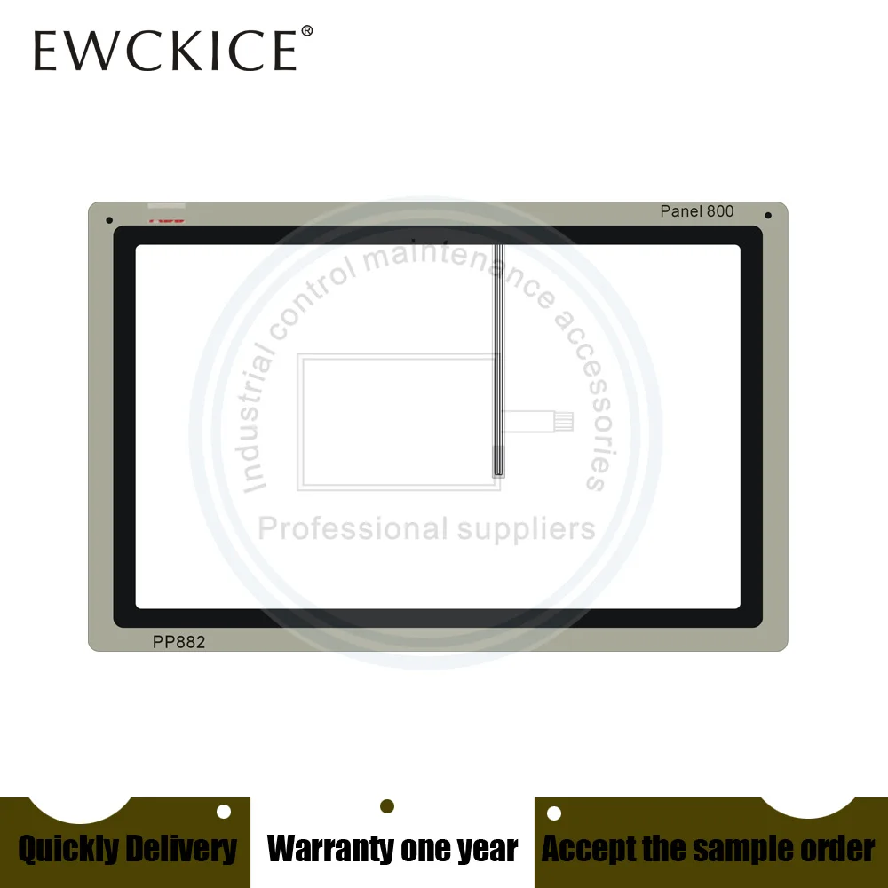 

NEW Panel 800 PP882 3BSE069275R1 HMI PLC Touch screen AND Front label Touch panel AND Frontlabel