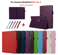 Solid Cover with Stand Holder for Huawei MediaPad M5 Lite 8 Tablet Case 8.0 inch JDN2-W09 JDN2-AL00 JDN2-L09 Tablet Cover Shell