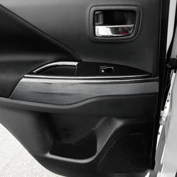 For Mitsubishi Outlander 2020 2016-2019 Black Carbon Interior Accessories Door Armrest Handle Decoration Cover Trim Styling