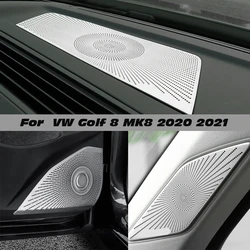 For VW Golf 8 MK8 2020 2021 2022 2023 Dashboard Loudspeaker Cover Stickers Trim Accessories LHD  Car styling Audio Speaker