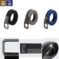 Youpin Qimian Fashion Elastic Fabric Sports Tactical Belt Double Ring Alloy Buckle Leather Rinforcement Comfortable Men's Belt