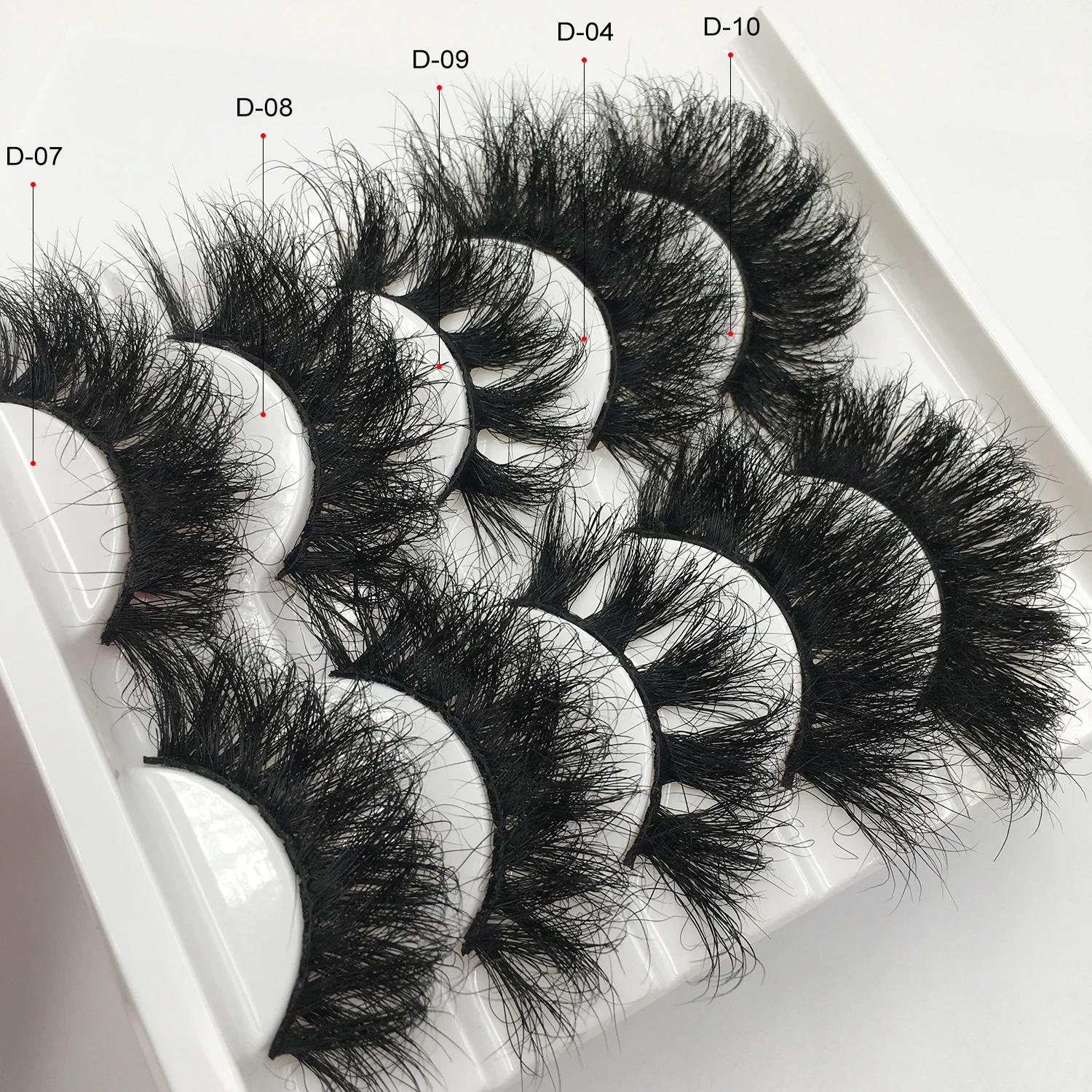 ขายส่ง25มม.ขนตา100% ขนตาปลอม Fluffy Eyelash กล่อง10-50คู่ขนตายาวธรรมชาติแต่งหน้า3d mink Lashes