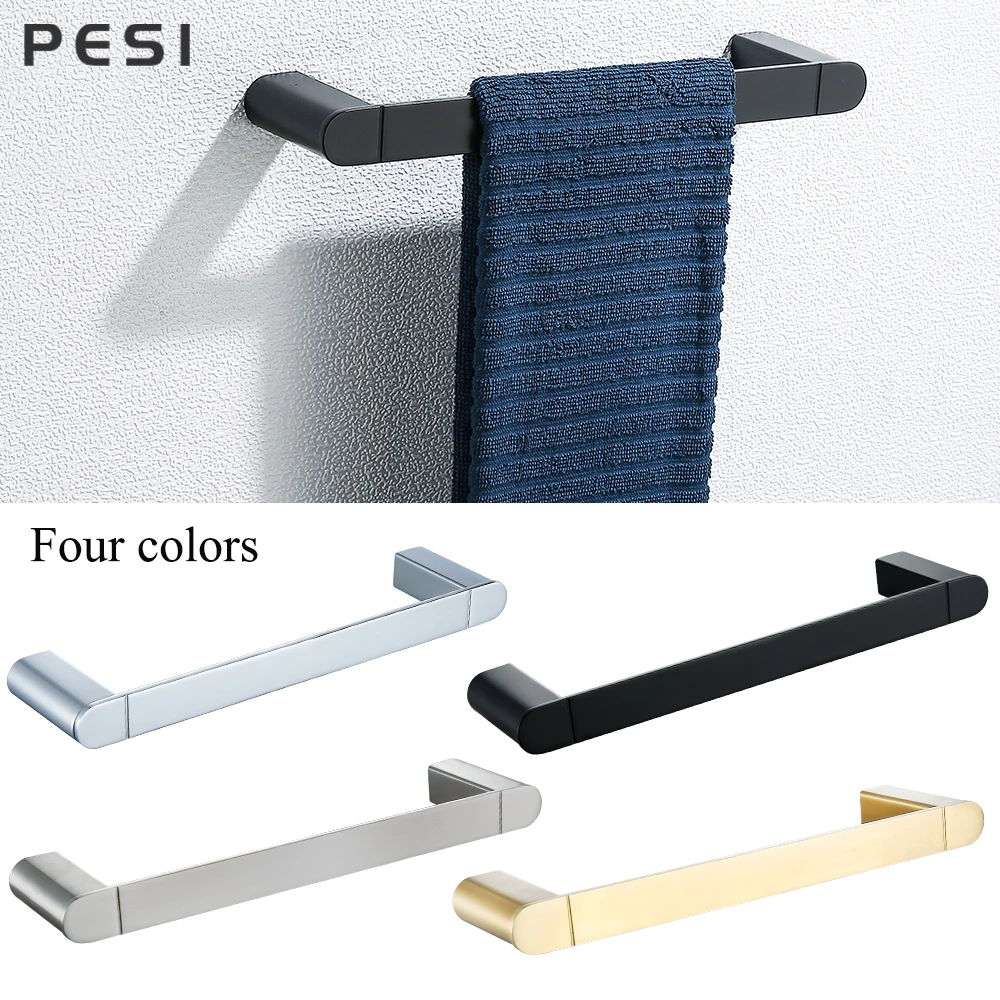 Wall Mounted Towel Holder Rack Bar Shelf Rail Hanger Stand Rod For Towel Bathroom Accessories 12 Inch 304 Stainless Steel