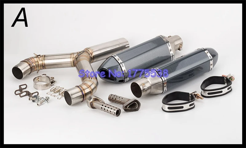 For Aprilia SHIVER 750 2008-16 Motorcycle Exhaust Muffler System Stainless Steel Motorbike Muffler Escape for Aprilia Shiver 750