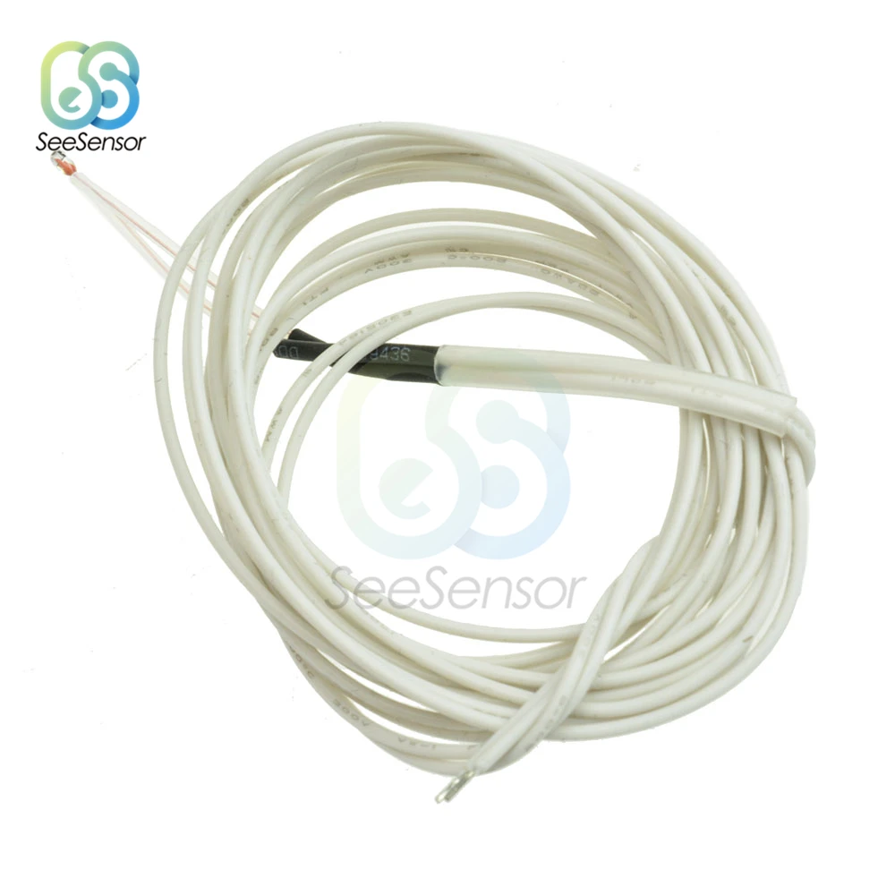 NTC Thermistor كابل سلكي ، مستشعر درجة الحرارة ، أجزاء طابعة ثلاثية الأبعاد ، سلك 1 متر ، ، 5 من من من من الأسلاك من NTC