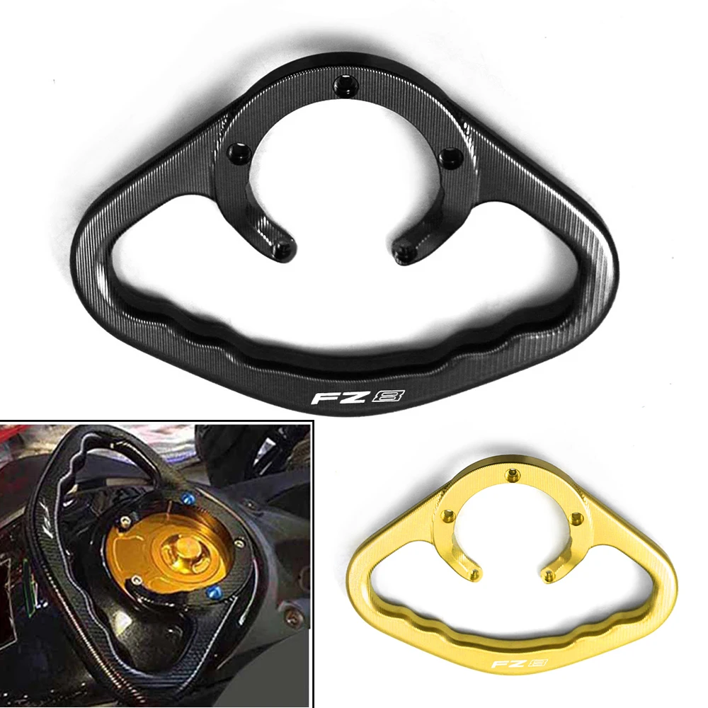 

Motorcycle CNC Passenger Handgrips Front Hand Grip Tank Armrest Grab Bar Handle Accessories For YAMAHA FZ8 FZ 8 All Years