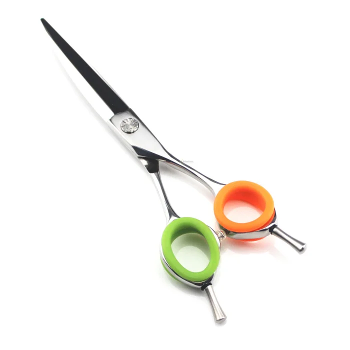 10pcs hair scissors finger ring silicone haircut scissor ring salon barber Cutting Shear accessory styling tools