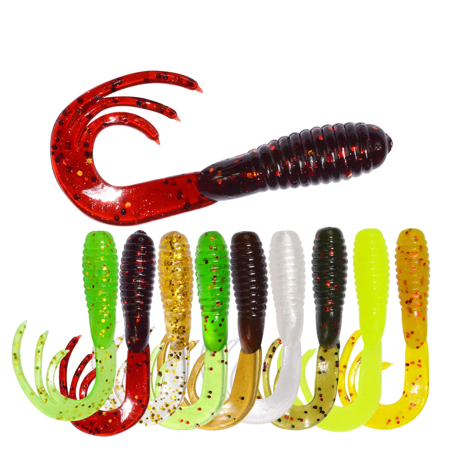 ILure 50 Pcs/lot Fishing Soft Lure 38mm 0.7g Softbait Swimbait Claw Bait Artificial Bait Fishing Lures Fishing Tackle Crankbait