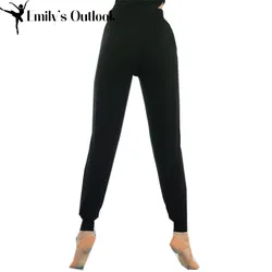 Womens Modal Soft Dance Harem Pants High Waist Ultra Stretch Full Length Trouser Body Shaper Dancer Practice Wear Plus Size