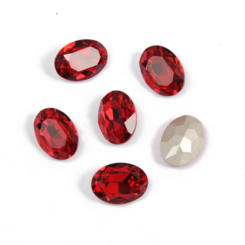 YANRUO 4120 Oval Strass Glass Gems DIY Sewing Crystals Fancy Stones Point Back Sewn Rhinestones For Clothing Ornaments