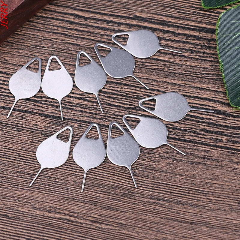 Hot Sale 10 Pieces/set For IPhone IPad Samsung Huawei Xiaomi For SIM Card Tray Removal Eject Pin Key Tool Stainless Steel Pin