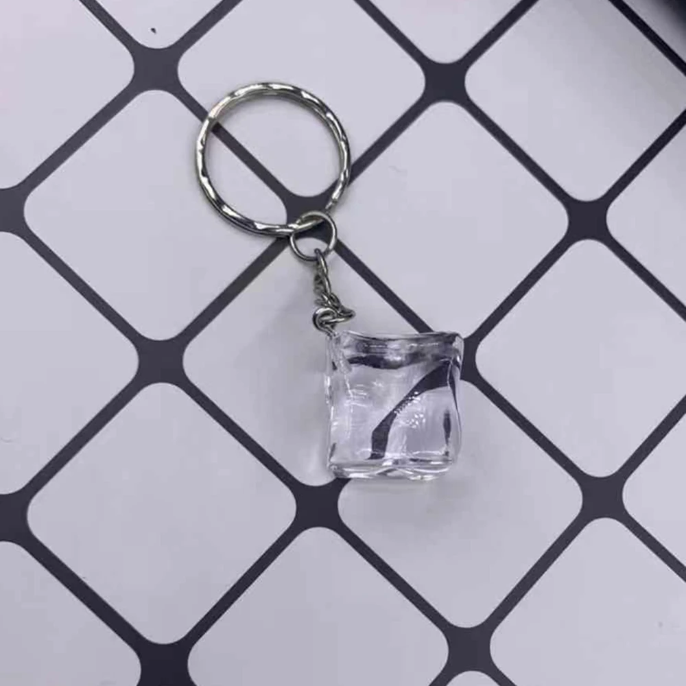 New Ice cube keychain Key Chains Key Rings Alloy Charms Gifts  Wholesale