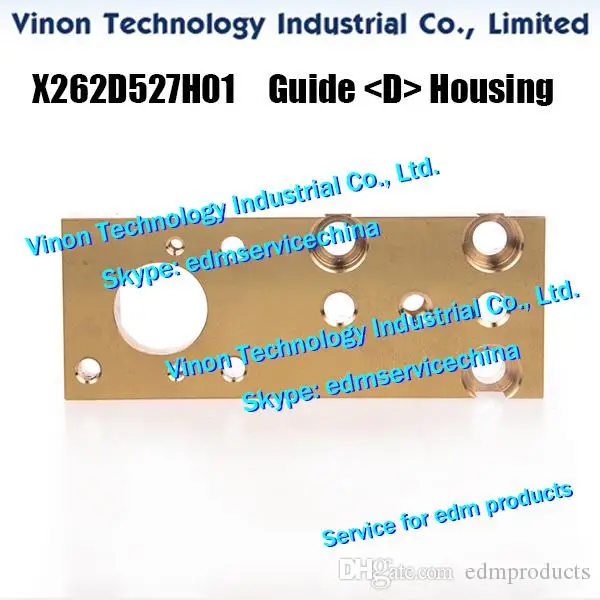 BA8 Lower Guide (D) Housing Brass 94x36x12.4Tmm for DWC-BA8 machine X262D527H01, 34.071.099, 2210001128 lower die