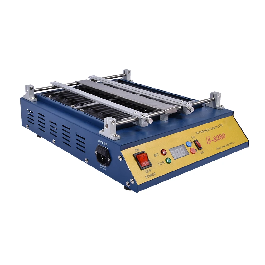 ขายร้อน 1PCS IR สถานีบัดกรี 110 V/220 V Puhui T8280 T-8280 T 8280 PCB Preheater SMD rework Station