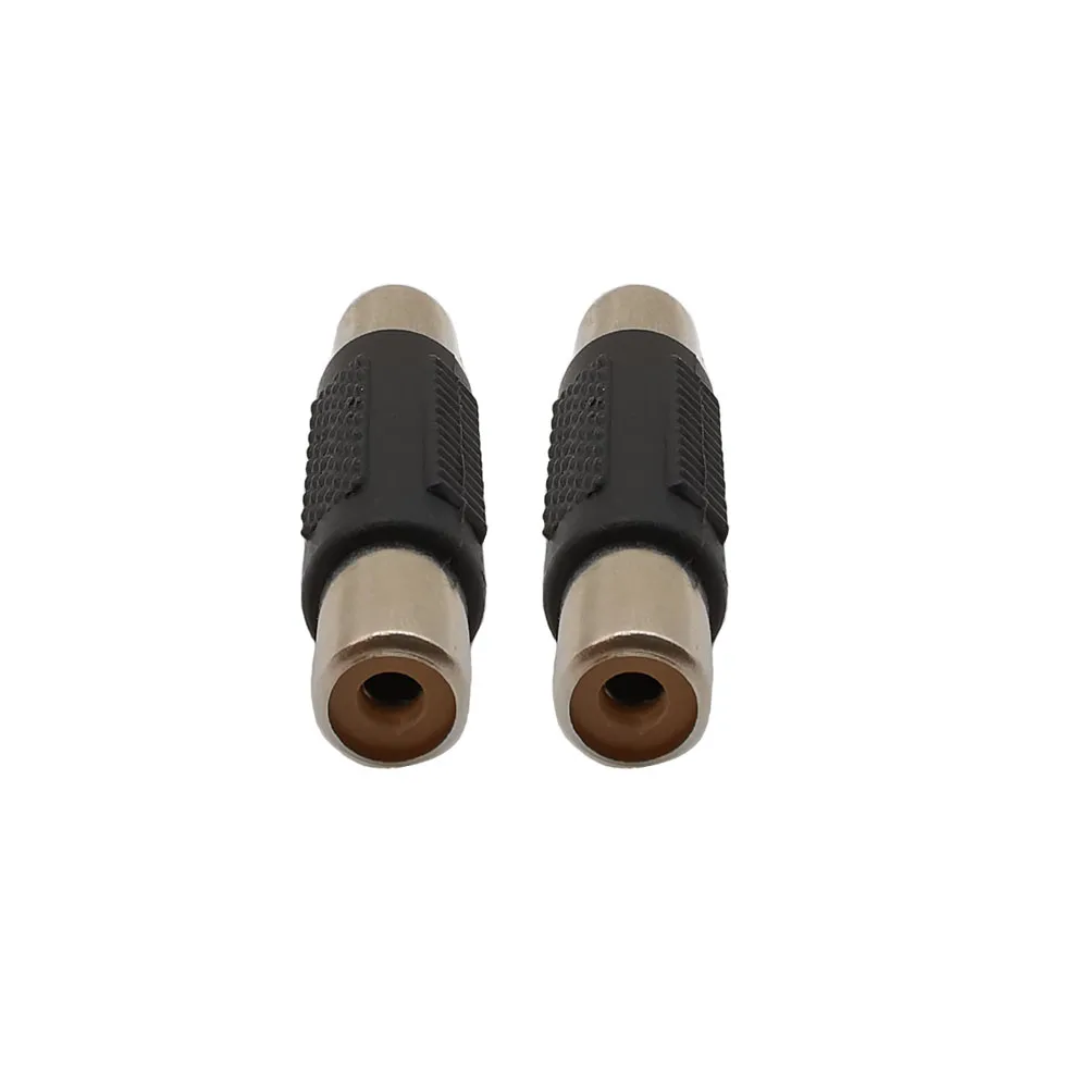 10Pcs RCA Male to Male RCA Female to Female AV Audio Video Cable Plug RCA Connector Jack Adapter for CCTV Camera