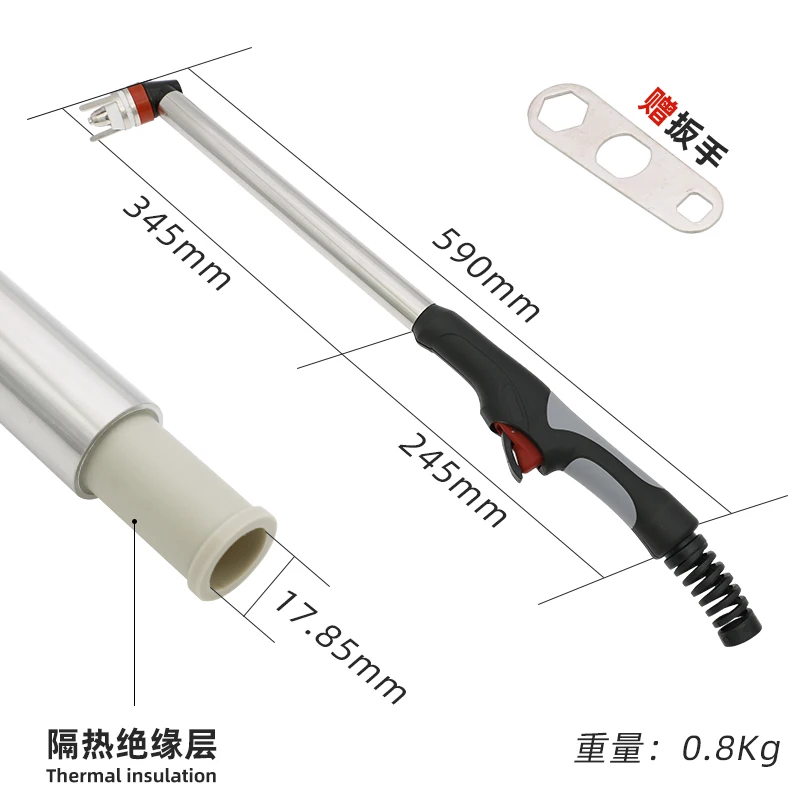 Extra Long Neck 80A P-80 P80 Corpo Della Testa Della Torcia Al Plasma HF Pilot Arc per Torcia Al Plasma di Consumo