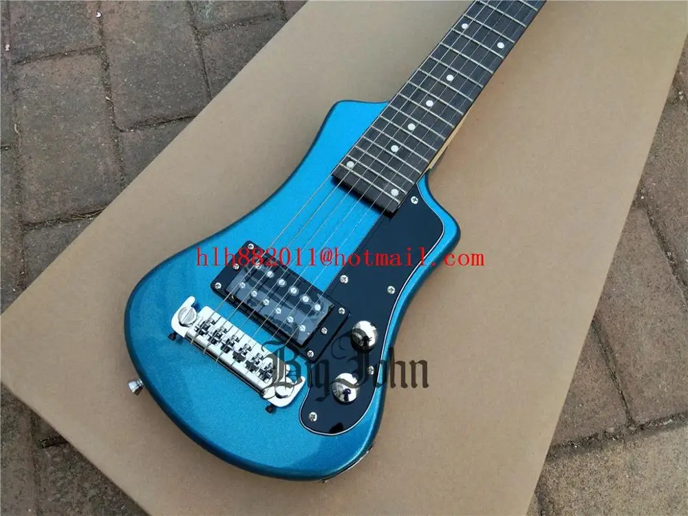 Mini Blue or Red Children Electric Guitar,Mahogany Body, Maple Neck, Rosewood Fingerboard, Chrome Hardware with Bag, BJ-374