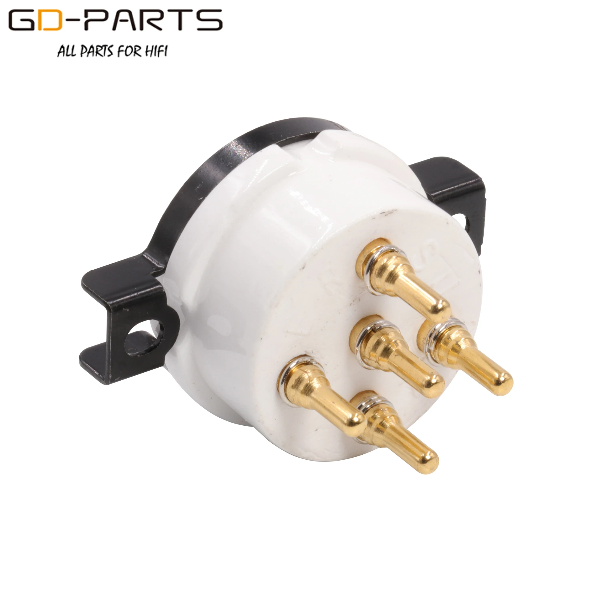 5 핀 세라믹 진공관 소켓, PX4 B4 B5 PX25 1064 U18 RGN106 금도금 가공 황동 핀 Hifi 오디오 DIY