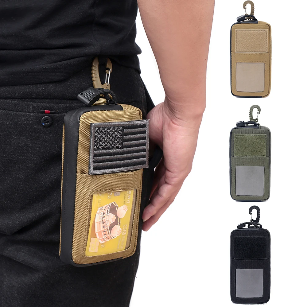 

Tactical Wallet EDC Molle Pouch Key Card Holder Coin Purse Portable Small Utility Waist Belt Pack Bag Outdoor Sports Hunting Bag