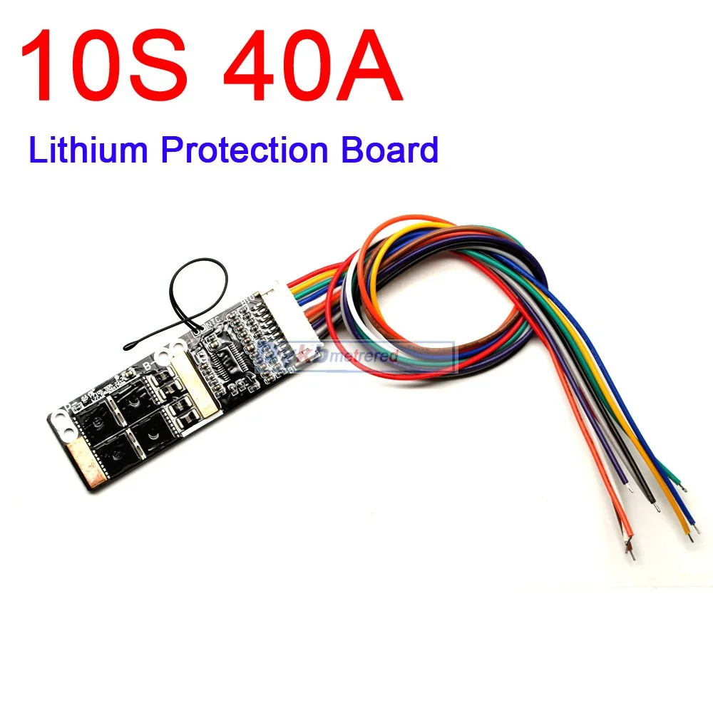 10S 36V 40A Li-ion ion Lithium Protection Board BMS 3.7V for RC vacuum cleaner power car electric drill hammer impact resistance