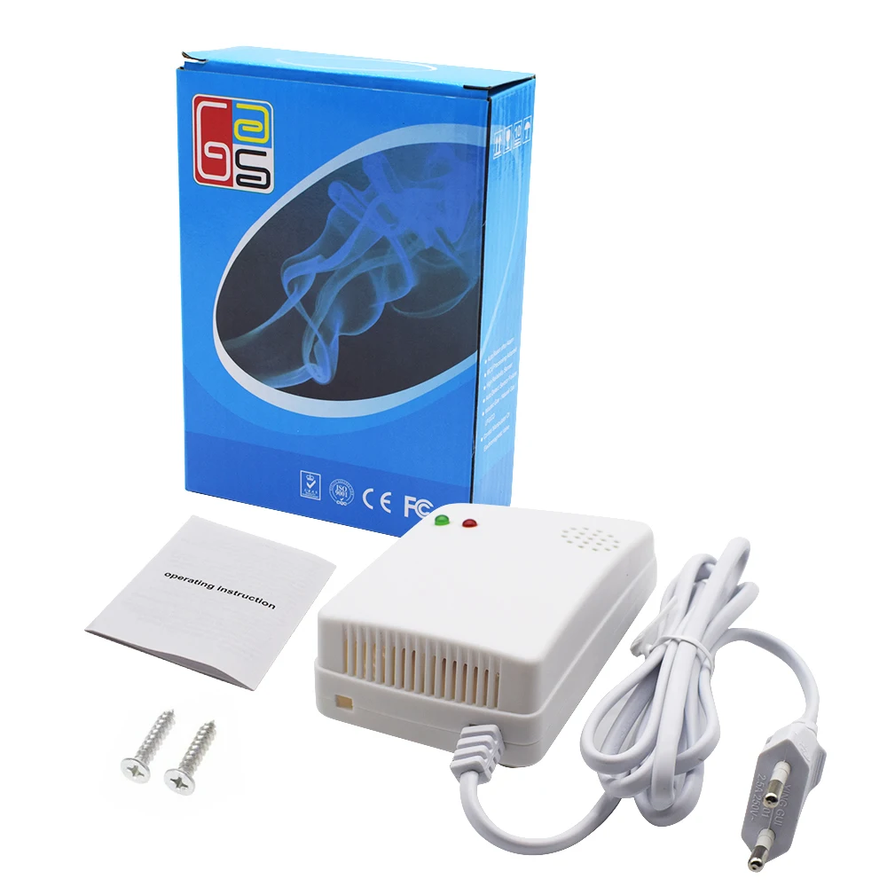 220V Gas Leak Detector 85db Propane Butane Methane Natural Gas Safe Alarm Sensor New Arrival