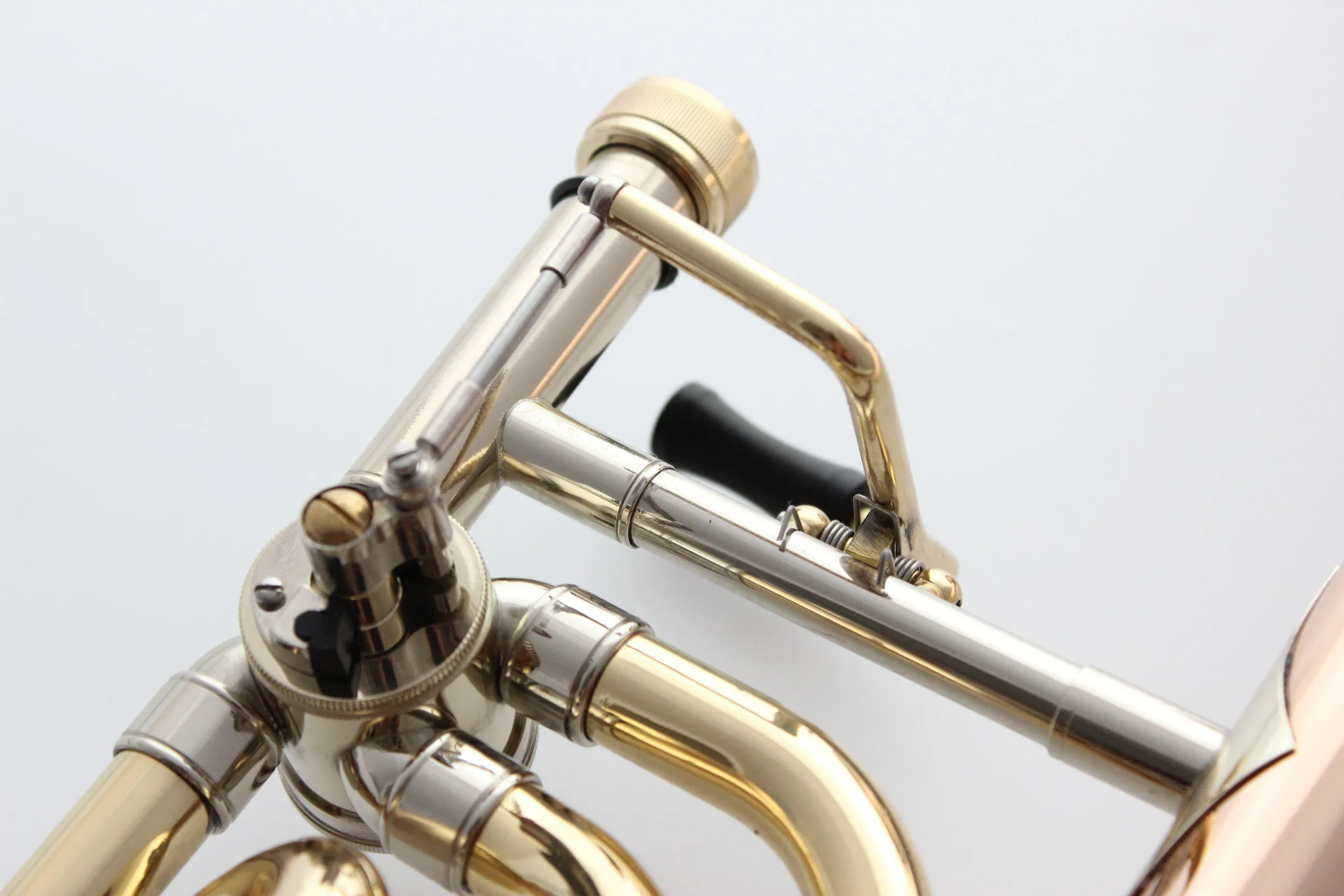 Música fancier club tb200b step-up bb/f tenor trombone fósforo instrumentos musicais de cobre profesional trombone caso bocal