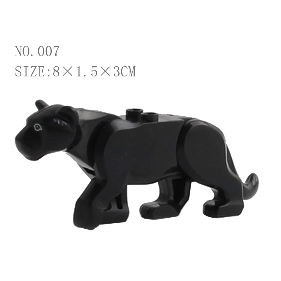 Tier Bausteine Modell Krokodil Leopard Lernspiele Figur Ziegel Spielzeug für Kinder Kinder