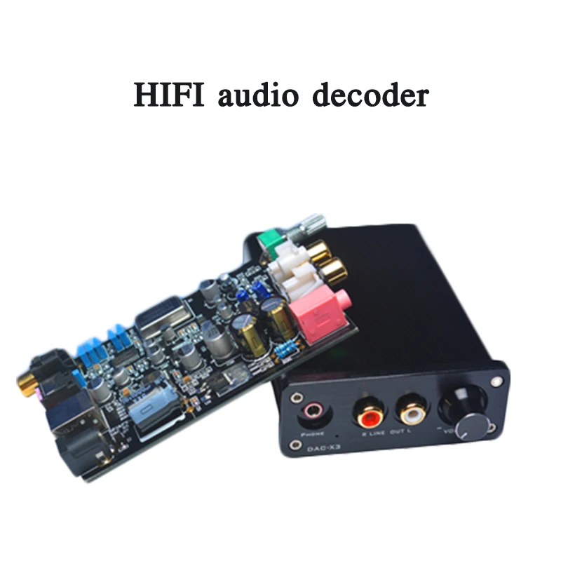 Dekoder gorączki HIFI DAC-X3 mini dekoder audio wzmacniacz 3.5 gniazdo słuchawkowe USB światłowód koncentryczny można podłączyć do aktywnych głośników