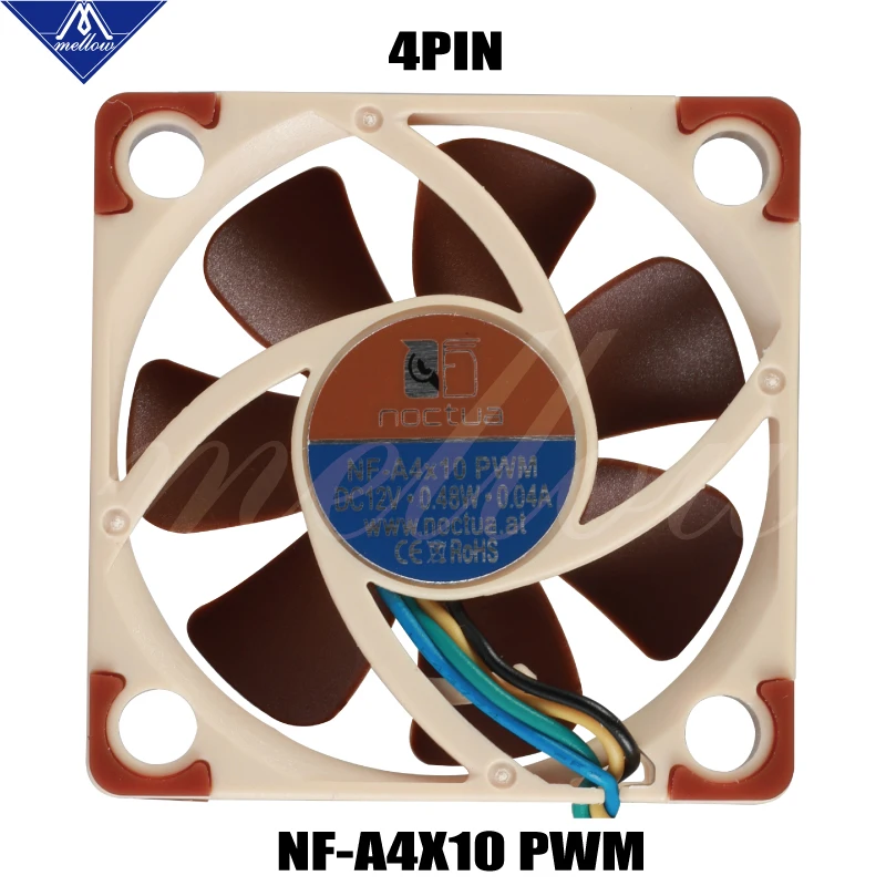 3d Printer Fan Noctua Nf-a4x10 PWM 5v/12v Premium Quiet Cooling Fan 4010(40*40*10mm)for Ender 3 Heatsink Cooler Cooling 4pin