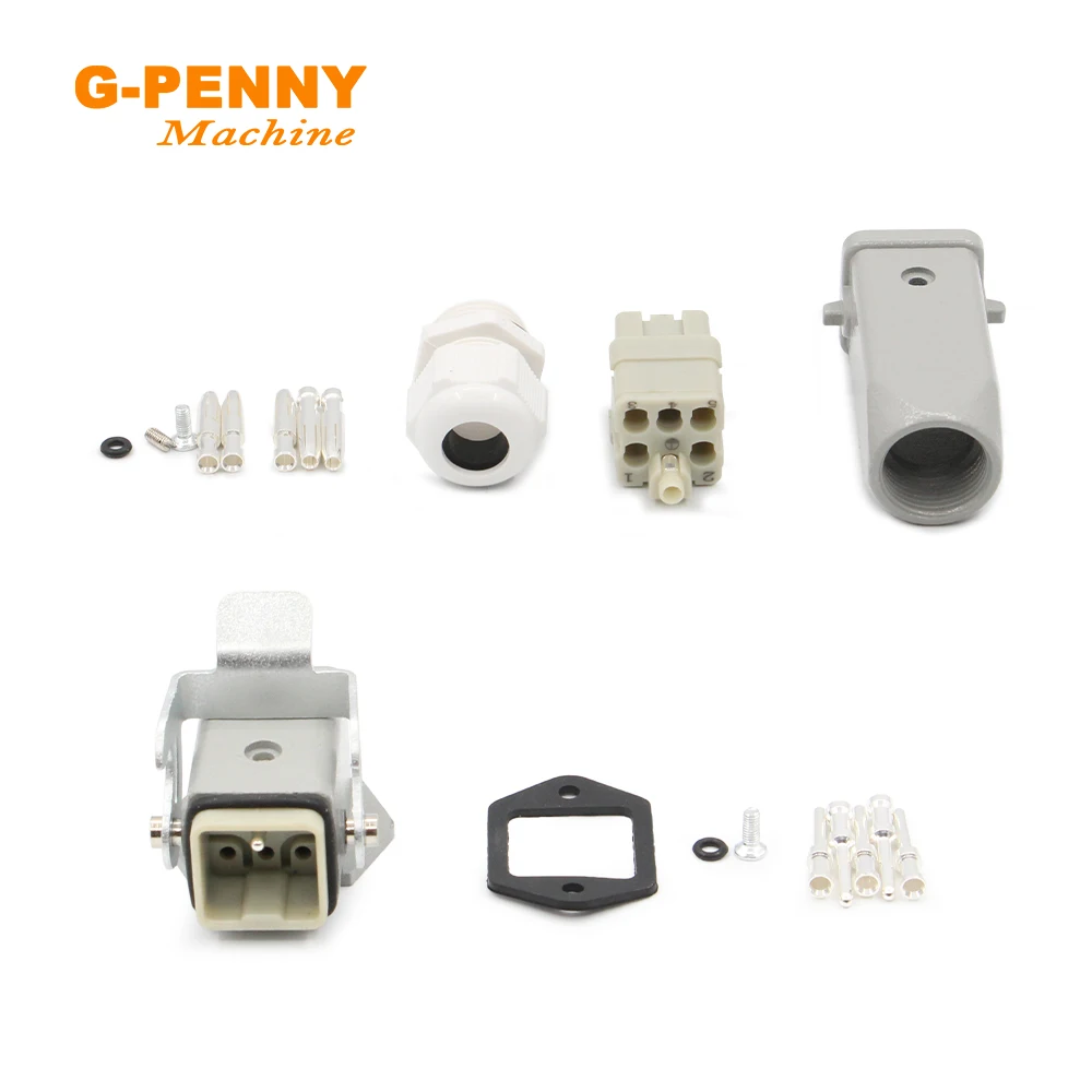 G-Penny Spindle Motor Aviation Plug Air Plug Parts M20-6 Engraving Machine Accessories For Square Air Cooled Spindle Motor