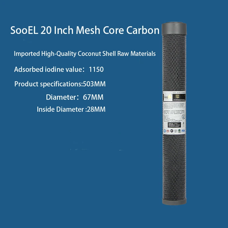 20Inch SOOEL Quick Connect PPF/SEDIMENT CARTRIDGE With 2 fittings Water Purifier Filter Cartridge Aquarium REVERSE OSMOS