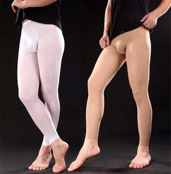 Leggings en velours 120D pour hommes, collants, bas, sous-vêtements, neuvième pantalon, olympiques sexy