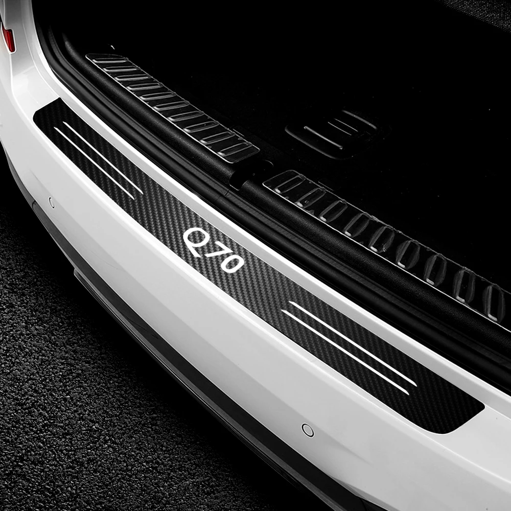 Car Tail Trunk Rear Bumper Protector Carbon Fiber Sticker for Infiniti EX25 FX35 FX45 FX50 G35 G37 JX35 QX30 QX50 QX56 QX60 QX70