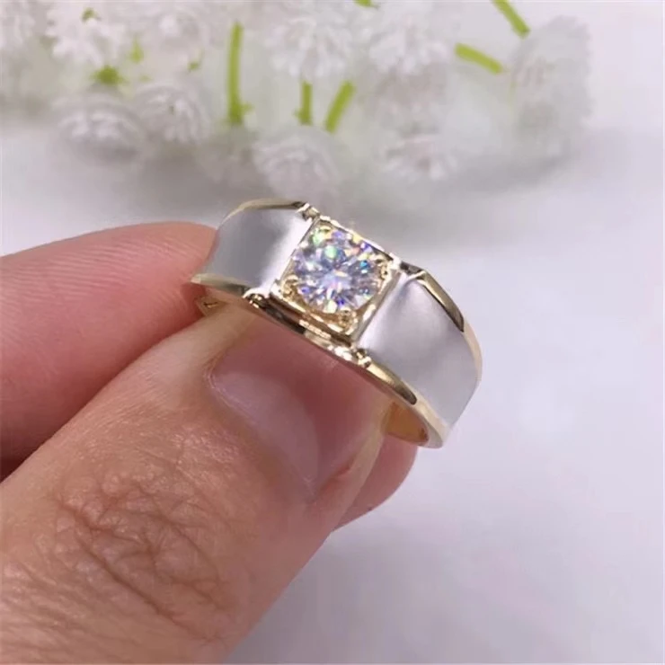 New exquisite sparkling moissanite ring for Men/Women 925 sterling silver birthday gift shiny better than diamond strong power