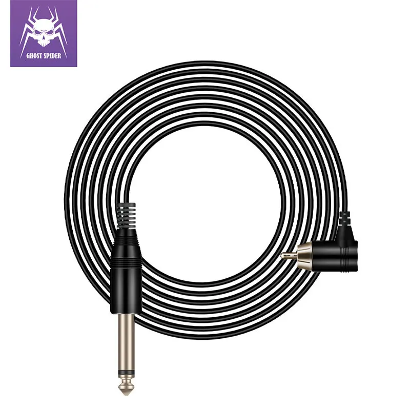 

GHOST SPIDER Tattoo Clip Cord Power Tattoo Cable RCA Cable Line Connector Copper Wire Hook Line Tattoo Cable Accessories