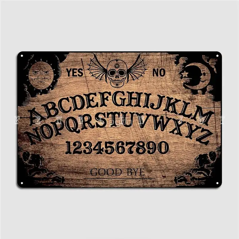 Classic Ouija Board Poster Metal Plaque Designing Club Home Wall Plaque Wall Tin Sign Posters