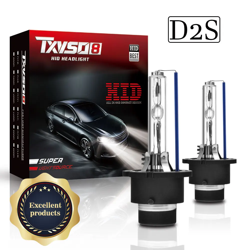 

TXVSO8 D2S Xenon 6000K 4300K 5000K 8000K 10000K 12000K Headlights 12V Mini Super Bright Car Bulbs 35W/55W HID Lamps Ampoule 2023