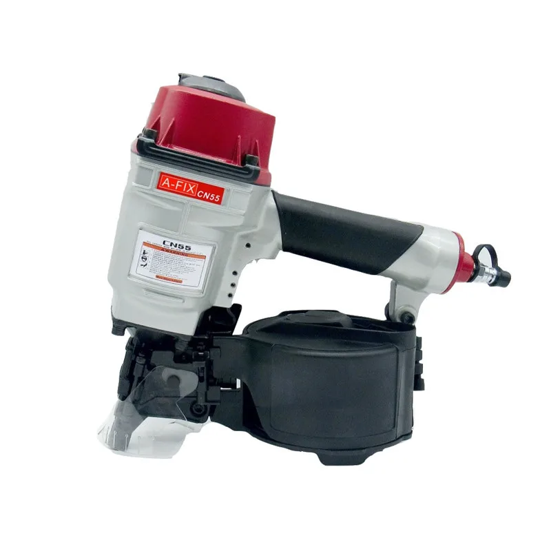 CN55/CN70/CN80 Air Nailer Pneumatic Coil Nailer Woodworking Big Cap Straight Nailer Air Tool