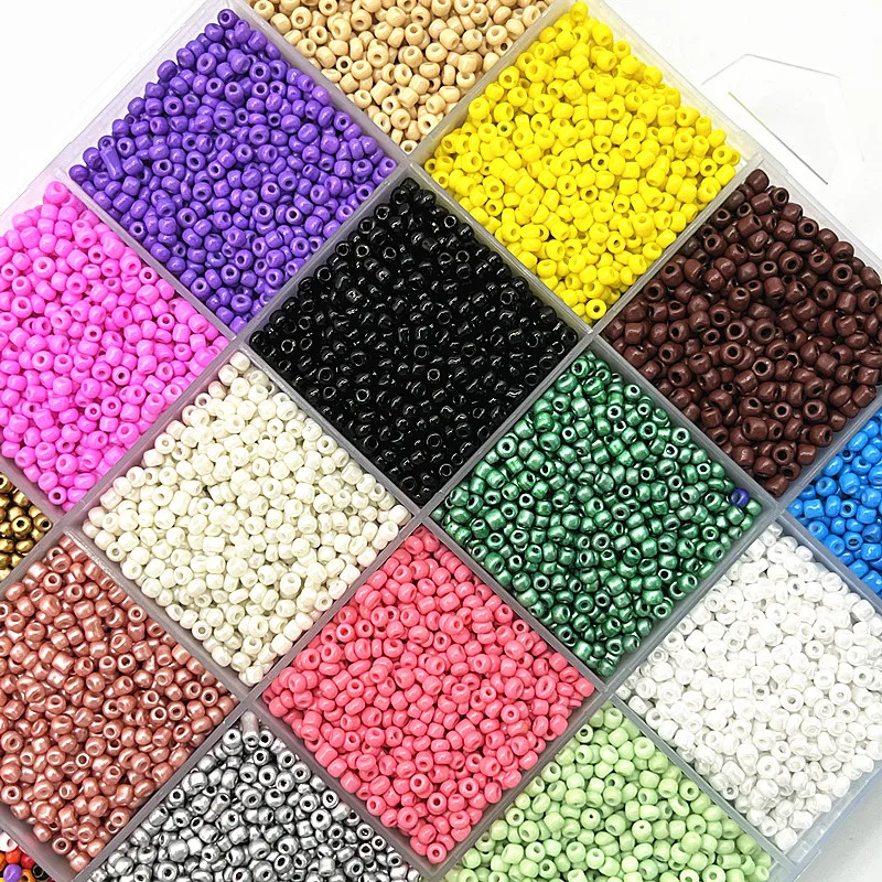 NEW 2mm 3mm 4mm Effect of The Lacquer That Bake Charm Czech Glass Seed Beads for Jewelry Making DIY Handmade Bracelet Accessorie