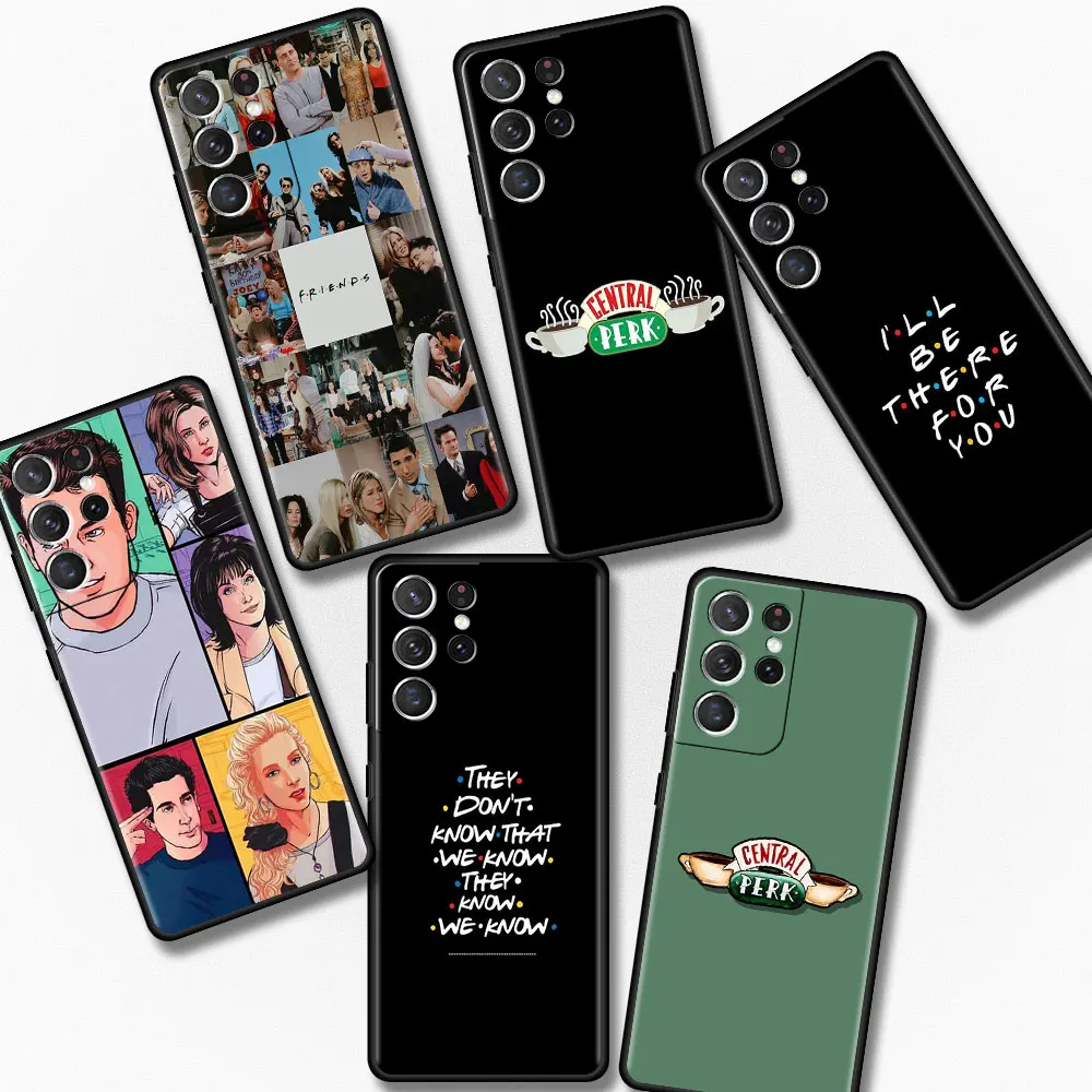 Friends Tv How You Doin Case for Samsung Galaxy S24 S23 S22 S20 Ultra S21 FE S10 S10e Plus Silicone Black Soft Phone Cover