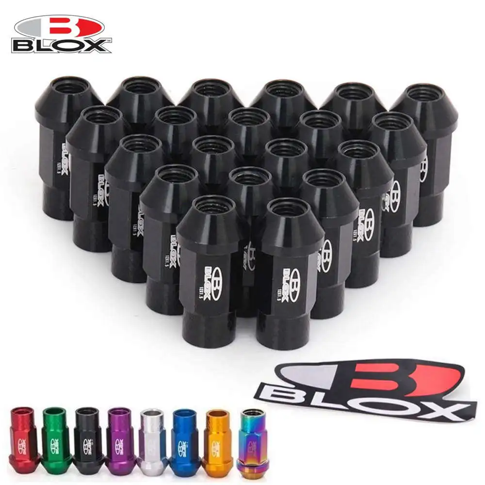 Blox Racing Forged 7075 Aluminium Wheel Lug Nuts M12X1.25 / M12X1.5, L: 50mm 20PCS EP-BLOX750